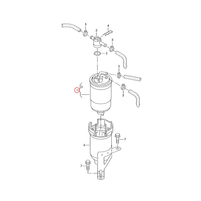 Diesel Filter - 6Q0127400H