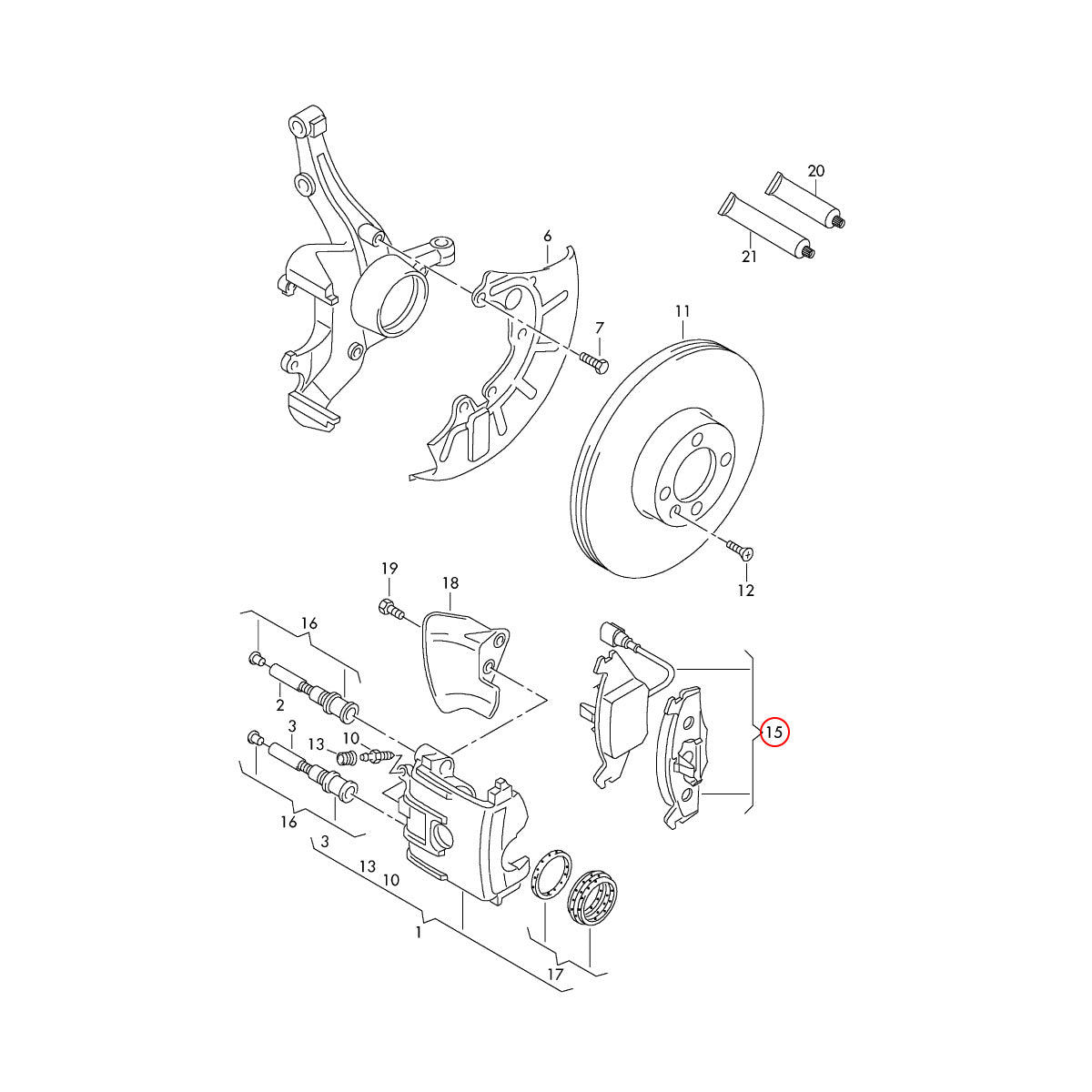 ＊しず＊　0718 Front Brake Pads - JZW698151